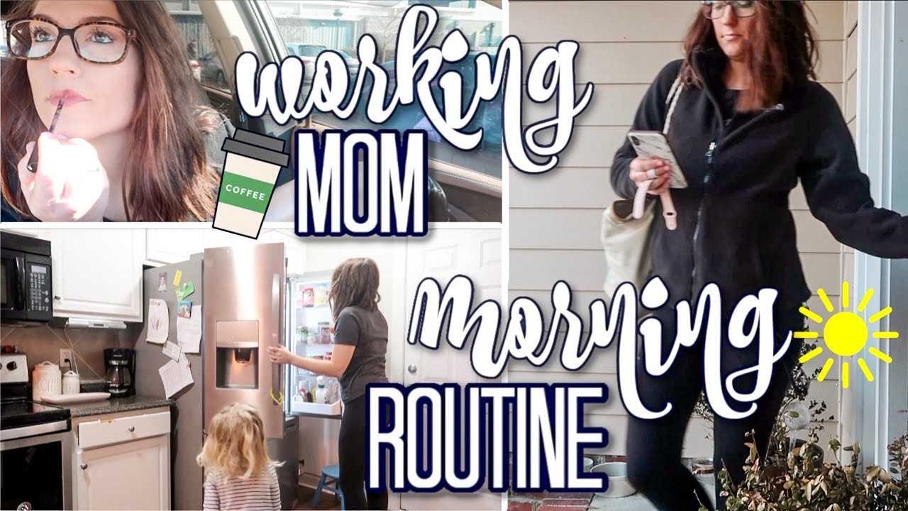 Full Time Working Mom Morning Routine 2020 | Realistic Productive Working Mom Tips