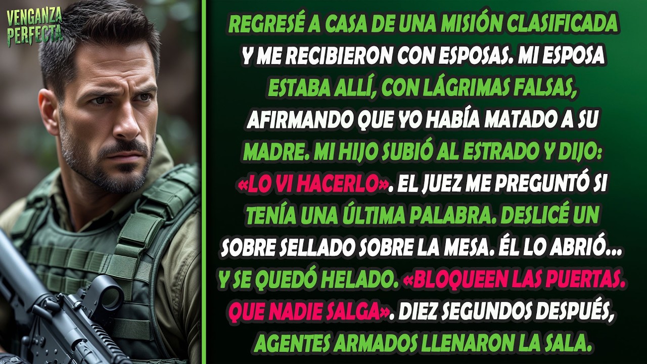Regresé a casa de una misión y me esposaron. mi esposa y mi hijo me acusaron en el tribunal, pero ..