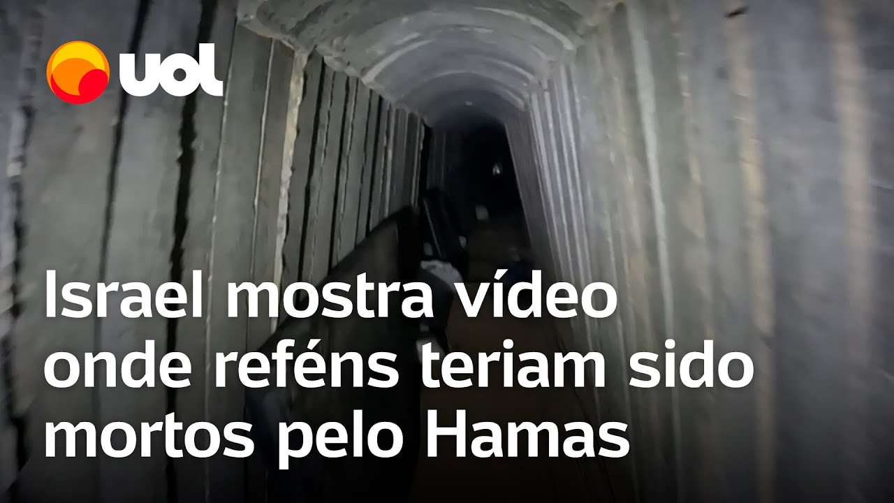 Israel divulga vídeo de túnel onde reféns teriam sido mortos pelo Hamas em Gaza
