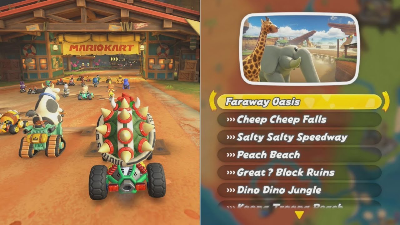 Mario Kart World // Faraway Oasis & All Routes (150cc) - 100% Walkthrough
