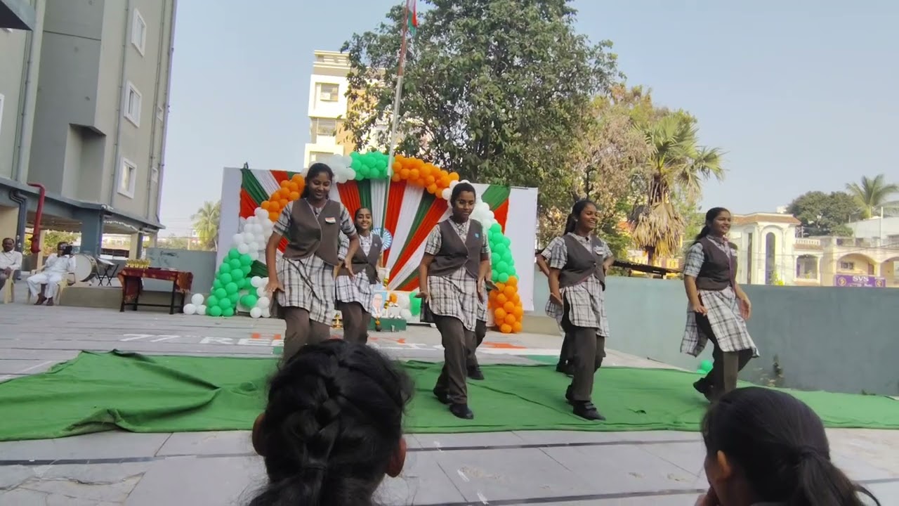 Republic day celebration#Dr.B S Rao Bhavan Moulali#C2 girls#sri Chaitanya school#krishnanagar
