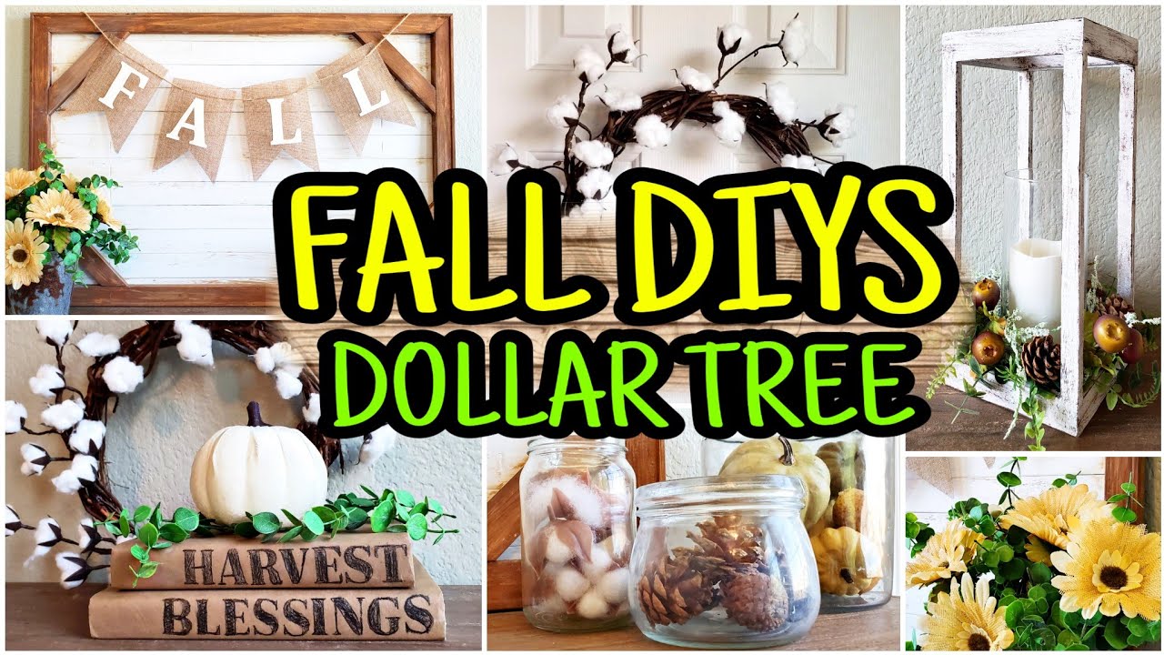 Fall Dollar Tree DIY 🍁 Fall DIY Farmhouse Decor