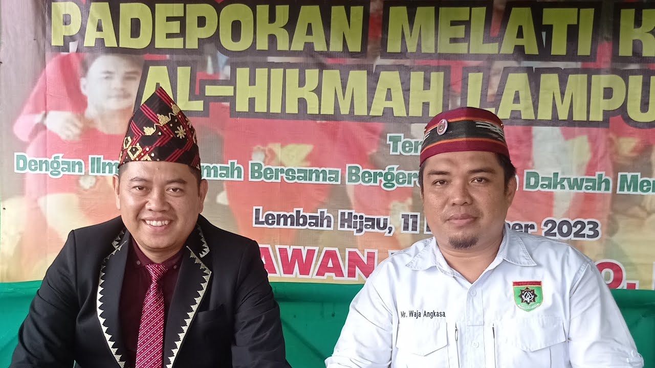 UCAPAN HUT KE-15 TAHUN 2025 KEPADA PADEPOKAN MELATI KUNCUP AL-HIKMAH PROVINSI LAMPUNG 