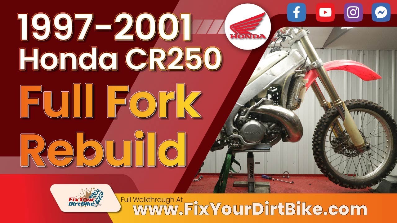 How To Rebuild Your Forks - 97-01 Honda CR250 | Fix Your Dirt Bike