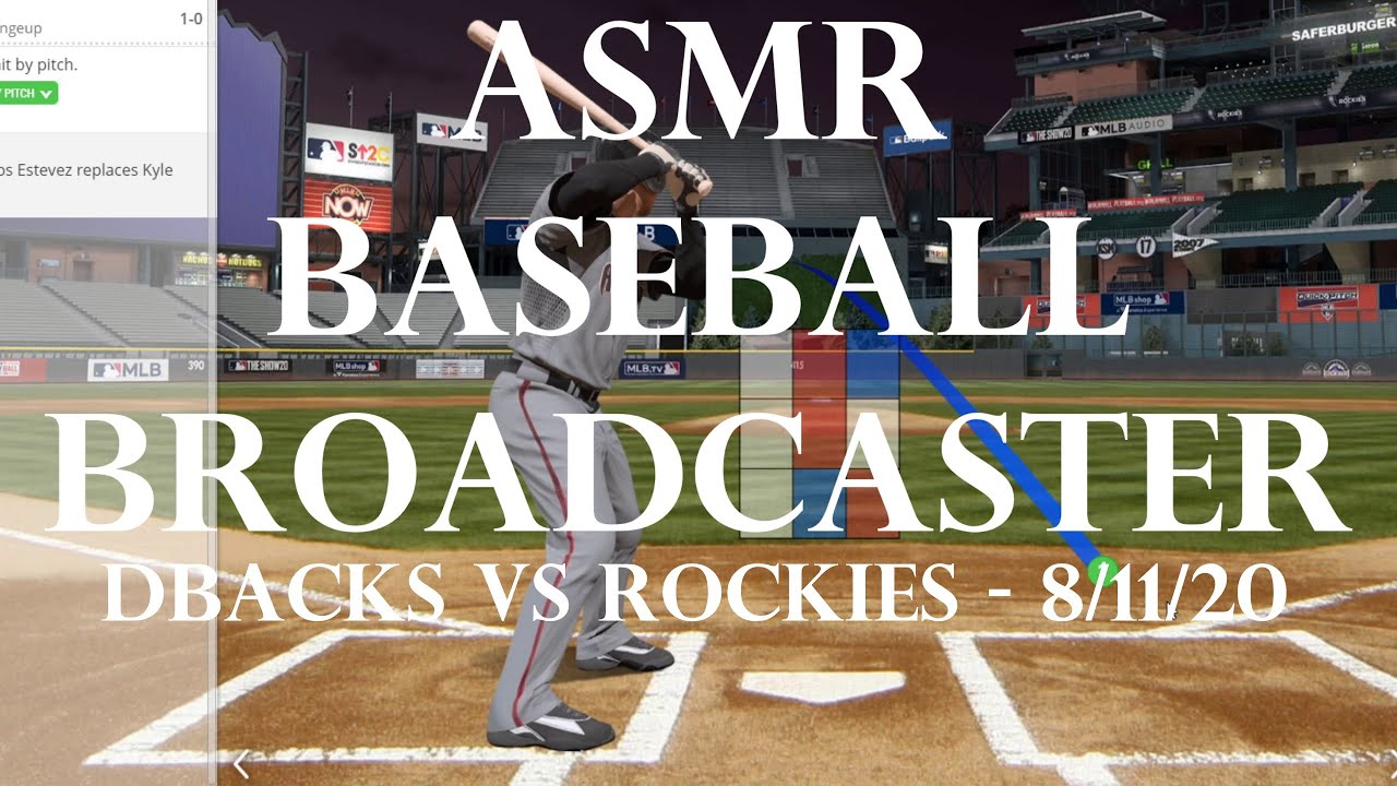 ASMR Baseball Broadcaster: Dbacks vs Rockies 8/11/20 Exciting Ending! - (Whispered ASMR Sports)