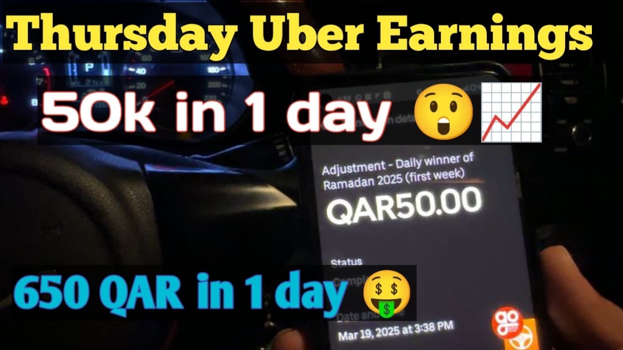 🚖 Uber Earnings in Qatar – Made 650+ QAR in One Day! 💰🔥 | Uber Driver Income 2025
