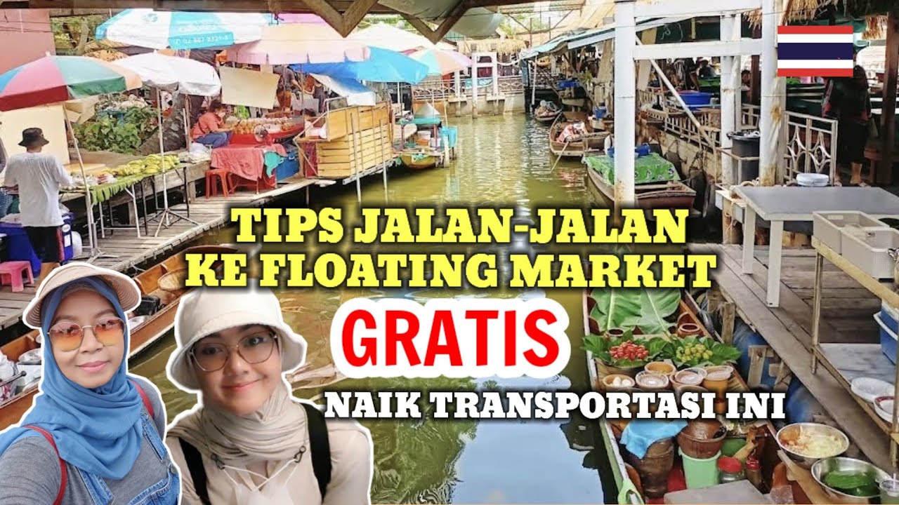 FREE ELECTRIC BUS TO GO 4 FLOATING MARKETS IN BANGKOK 🇹🇭 | Transportasi Baru Gratis Di Thailand