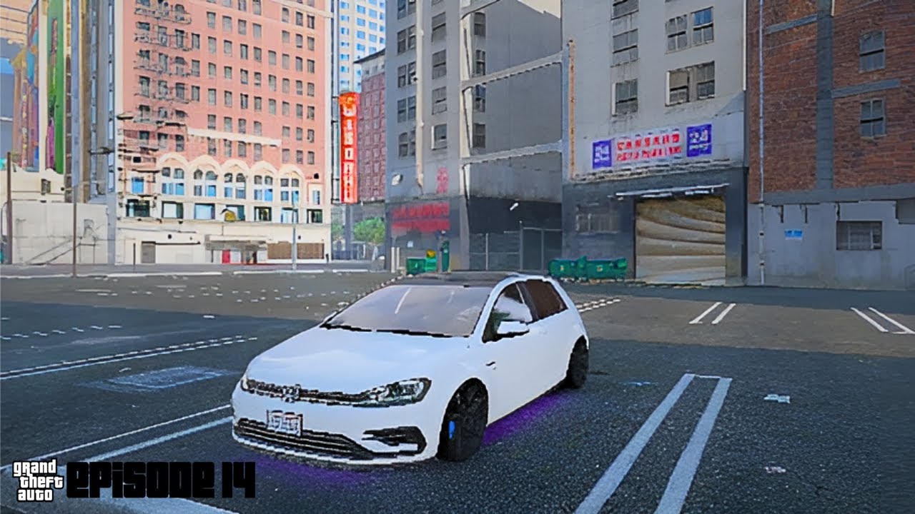 GTA 5: Uber Black - Volkswagen Golf 7 R (With Music & No Commentary) | Episode 14