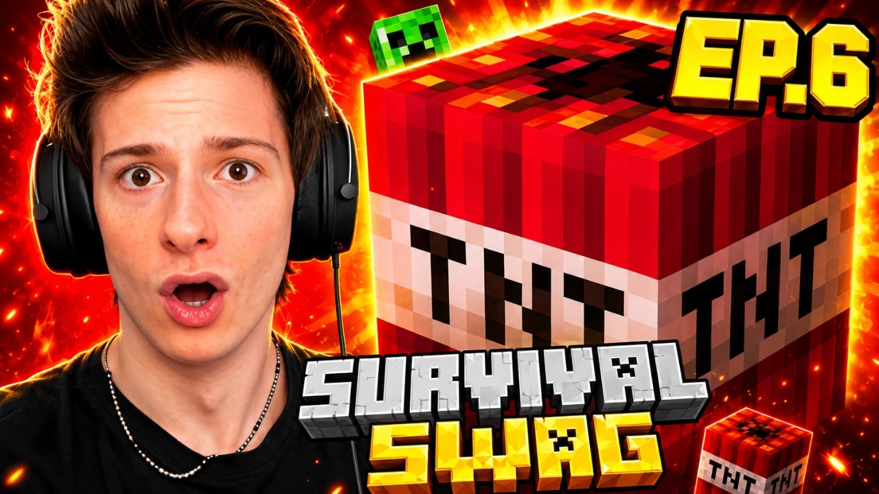 Ho Fatto ESPLODERE una TNT GIGANTE in SURVIVAL!! MINECRAFT SURVIVAL SWAG S1 EP. 6