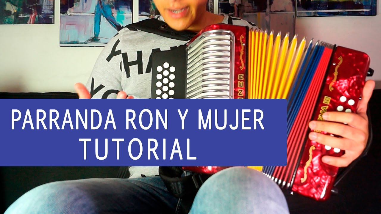 Parranda Ron y Mujer | Diomedes Diaz - Tutorial de acordeon