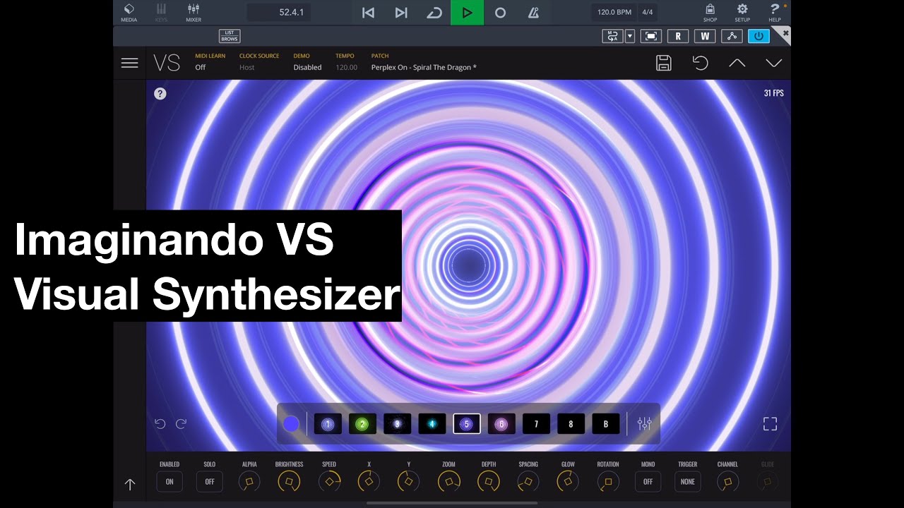 Imaginando VS Visual Synthesizer on the iPad