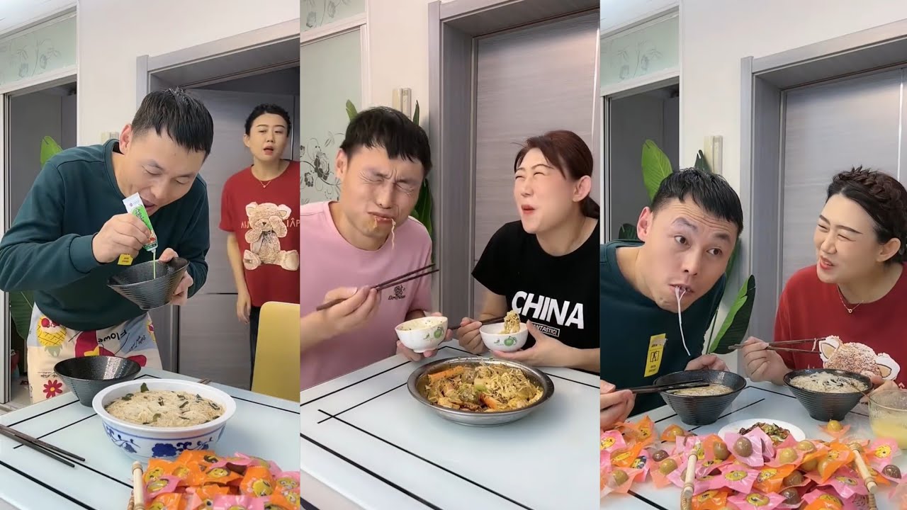 Trending 🔥 Funny Husband Wife Yummy Food Eating Challenge||Prank 😂🤫||Comedy 🤣🤣