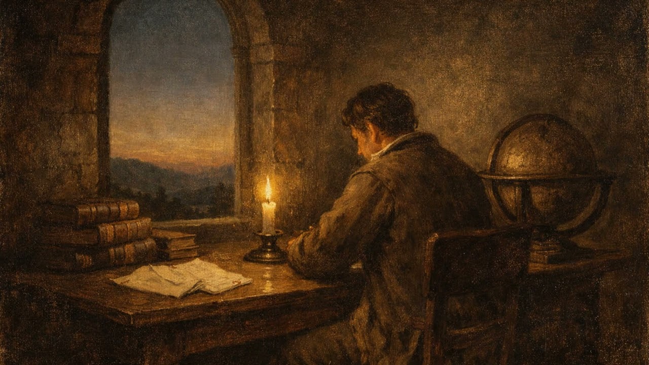 Quiet Antique Library | Soft Music & Timeless Calm Wallpaper