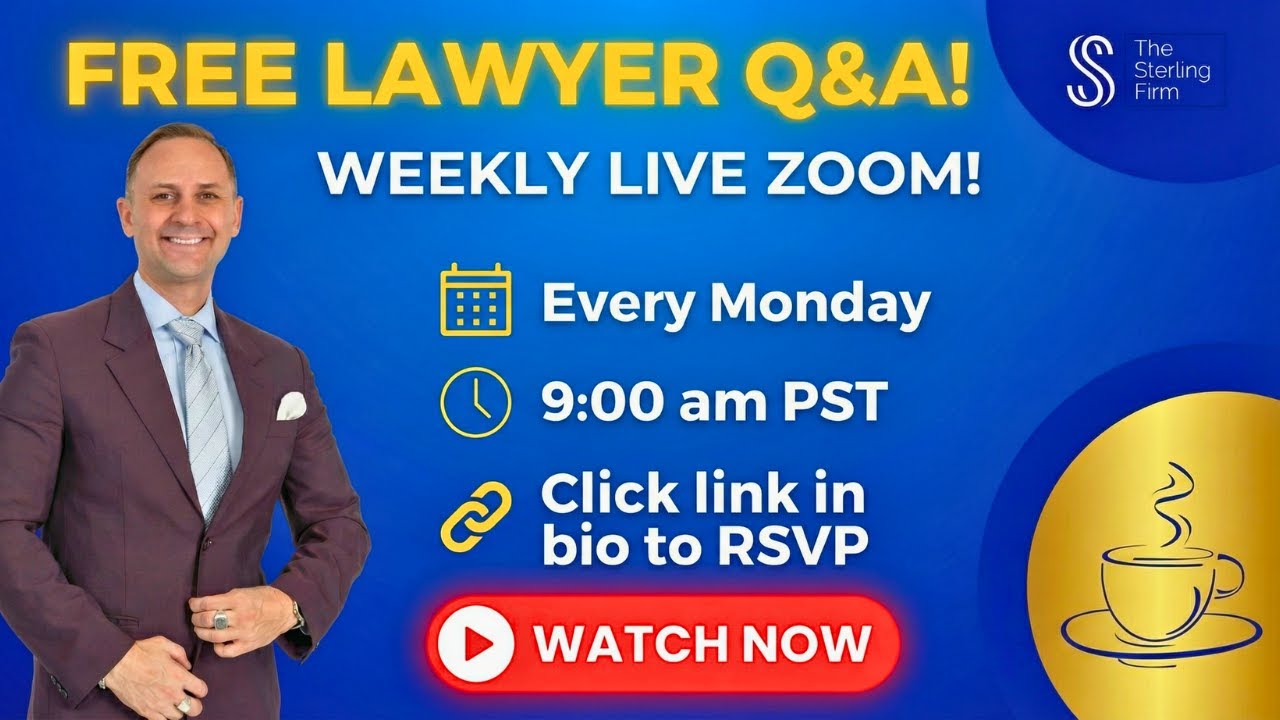 Ask The Lawyer! FREE Coffee With A Lawyer Zoom Webinar | #Law #Lawyer