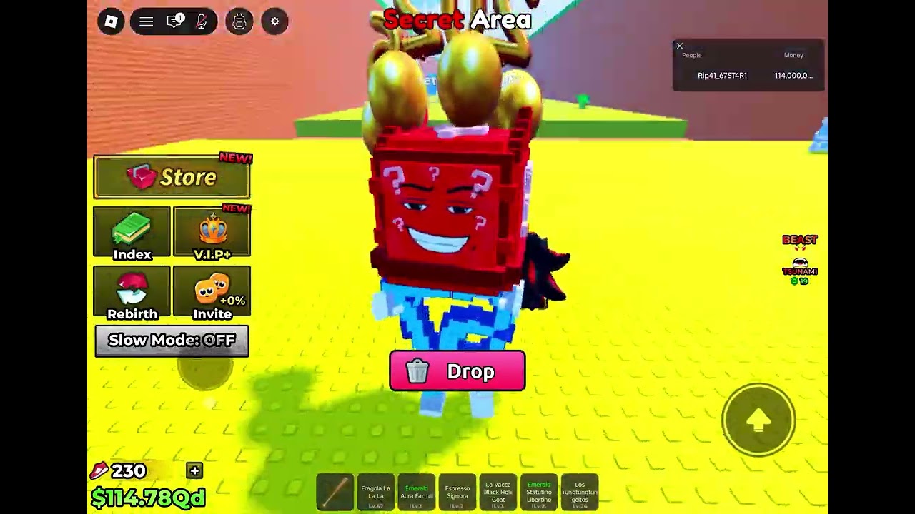Escape tsunami for brainrots