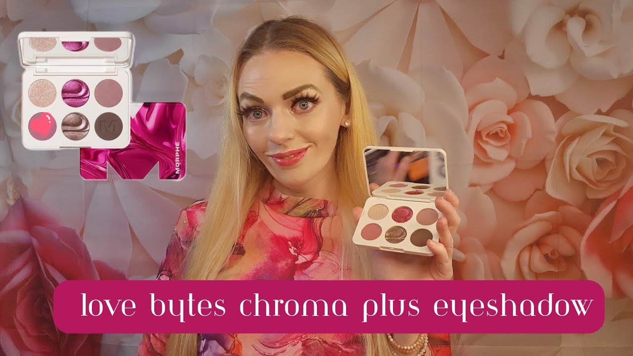 NEW! Morphe ChromaPlus 6-Pan Eyeshadow Palette in Love Bytes. 2 Eyeshadow Looks!
