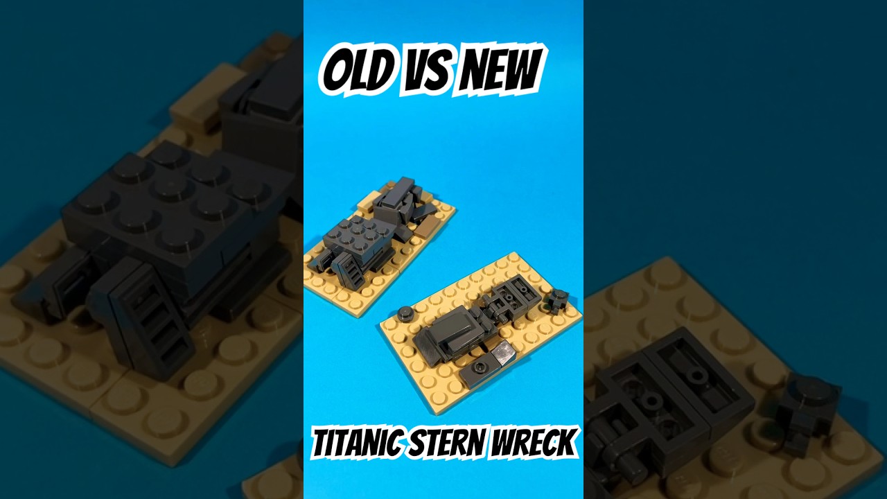 Old VS New Lego Titanic stern wreck !