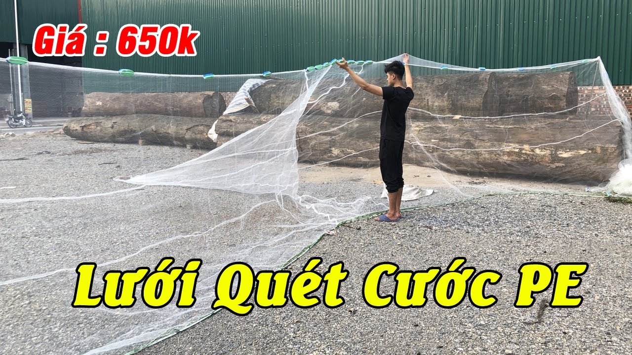 650k Lưới Quét Cước - Lưới Kéo cá - Lưới Vét cá I Pull fishing net LH : 0982510555