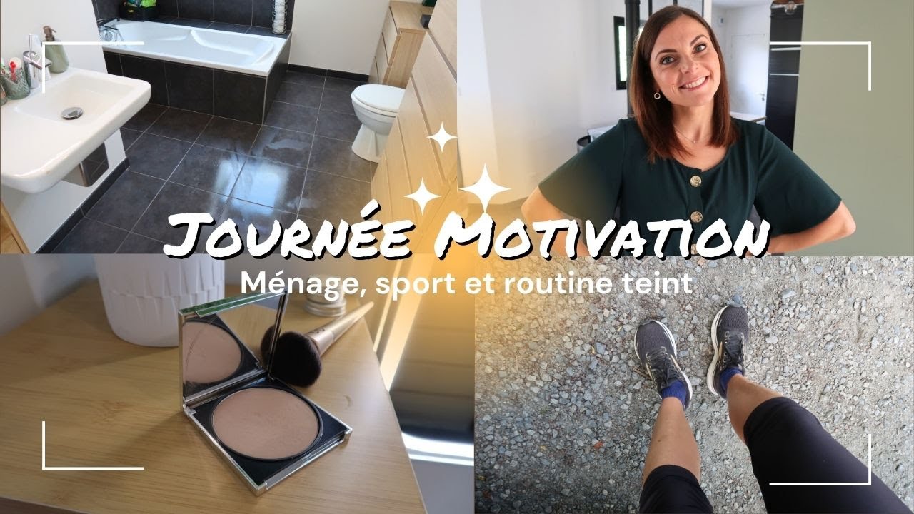 VLOG⎟Ménage, sport et routine pour un joli teint