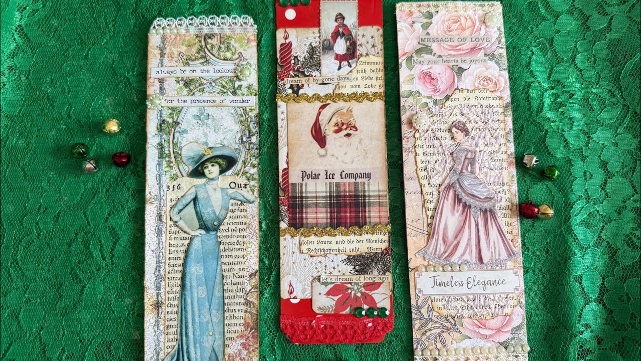 Christmas in July! Bookmark Gifts! #craftwithme   Craft & Chat!