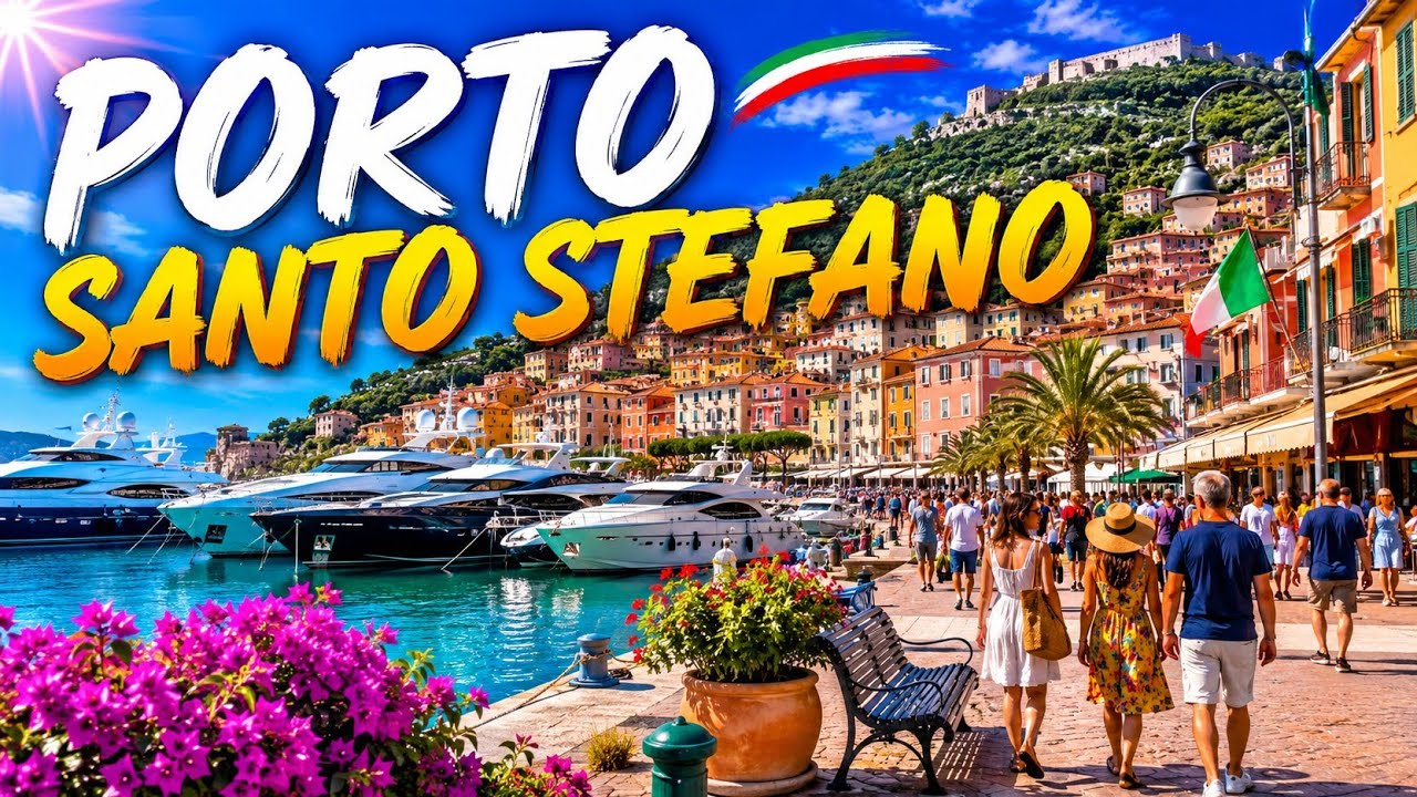 PORTO SANTO STEFANO ,WALKING TOUR 4K🇮🇹
