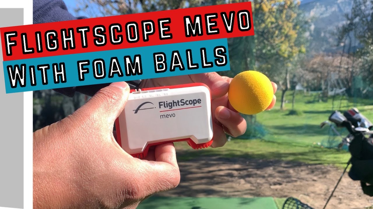 Flightscope Mevo test with Foam Balls and without balls