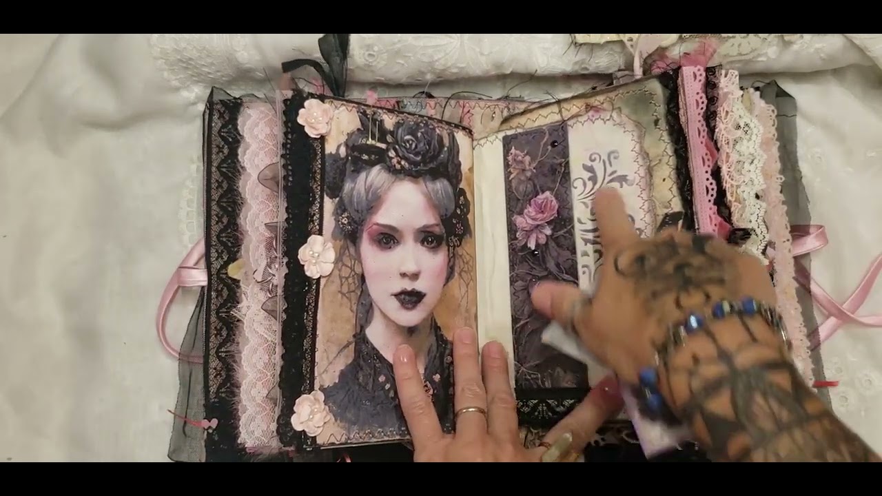 Gothic Pink Moon  - Journal Flip Through