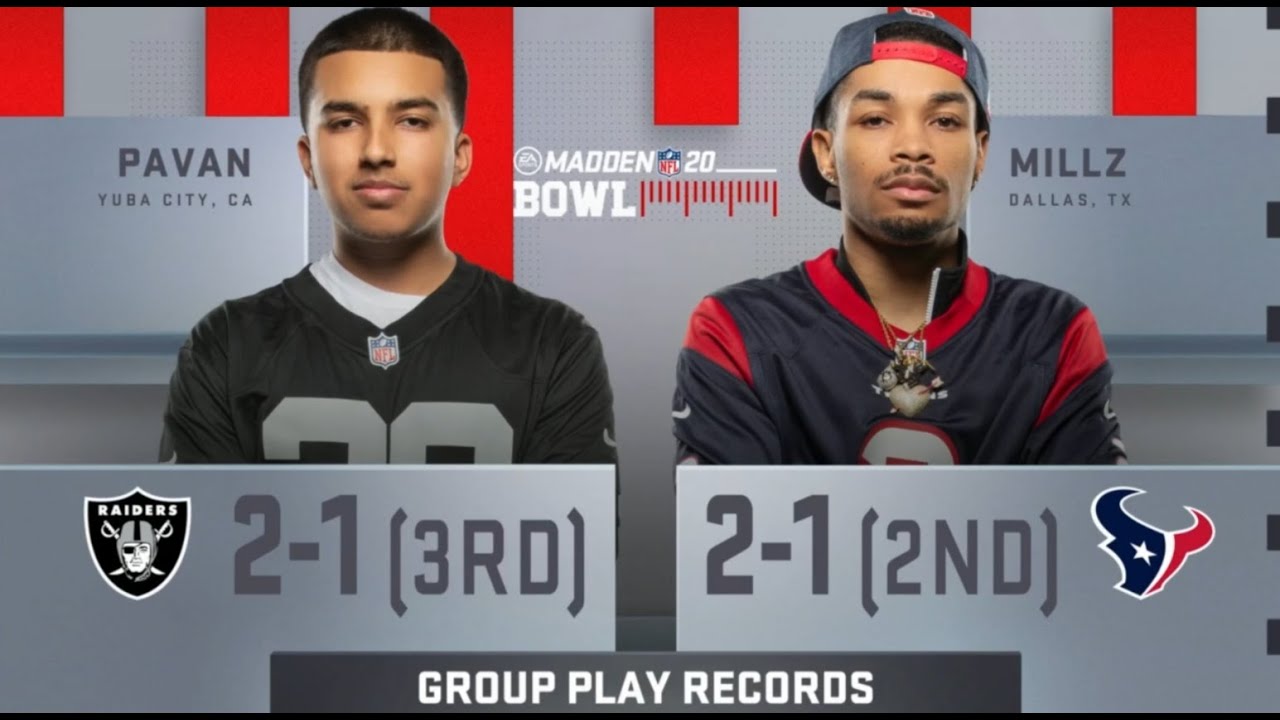 PAVAN vs MILLZ Madden 20 Madden Bowl GamePlay