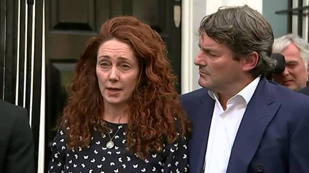 Rebekah Brooks close to tears as she faces media after trial