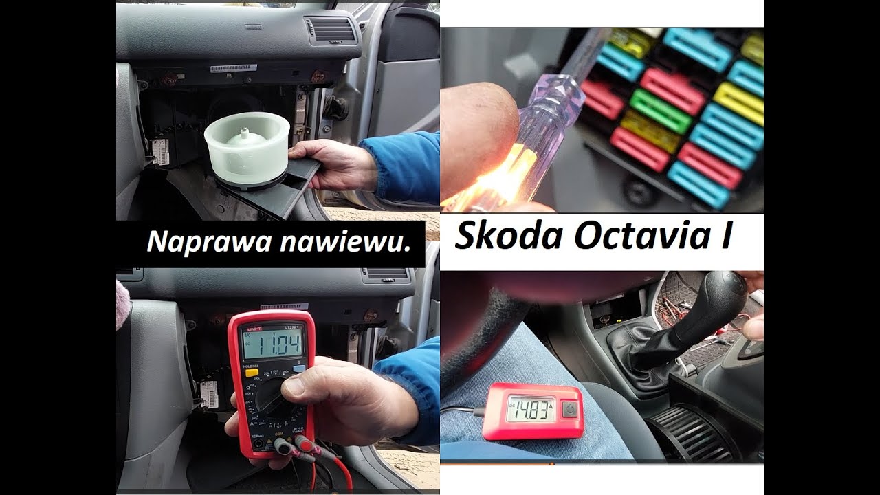 Naprawa dmuchawy Skoda Octavia I VAG.Wymiana silnika nawiewu.