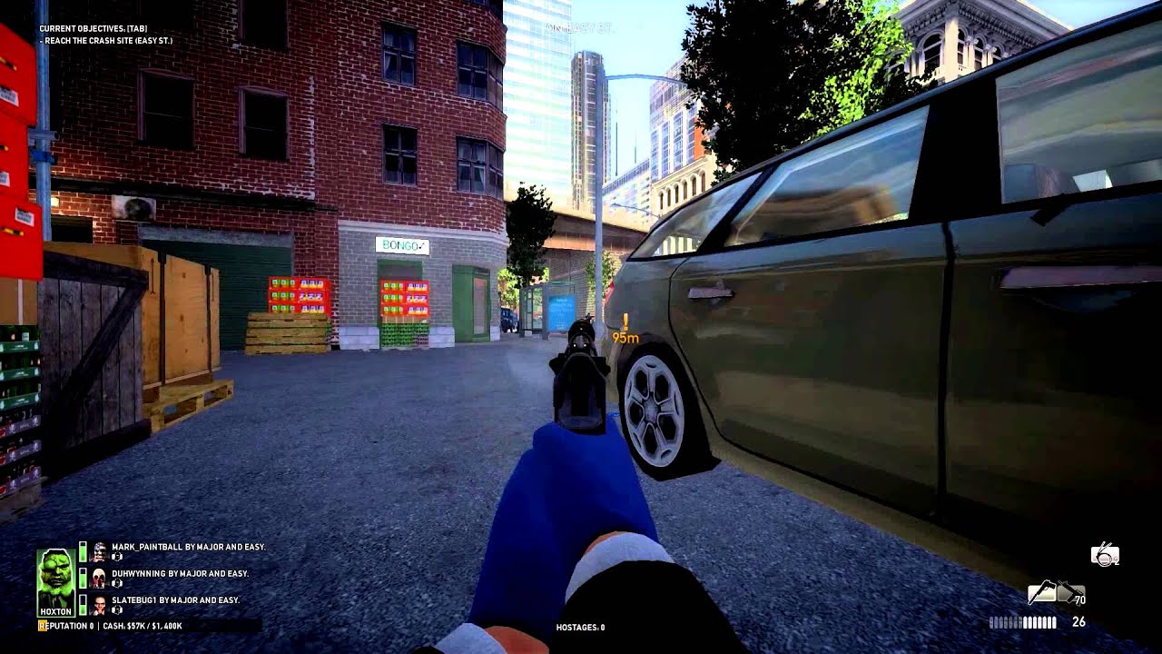 MonkeyDragon Plays PayDay: The Heist EP1 Part 1 W/ Mark_PaintBall DuhWynning Slatebug