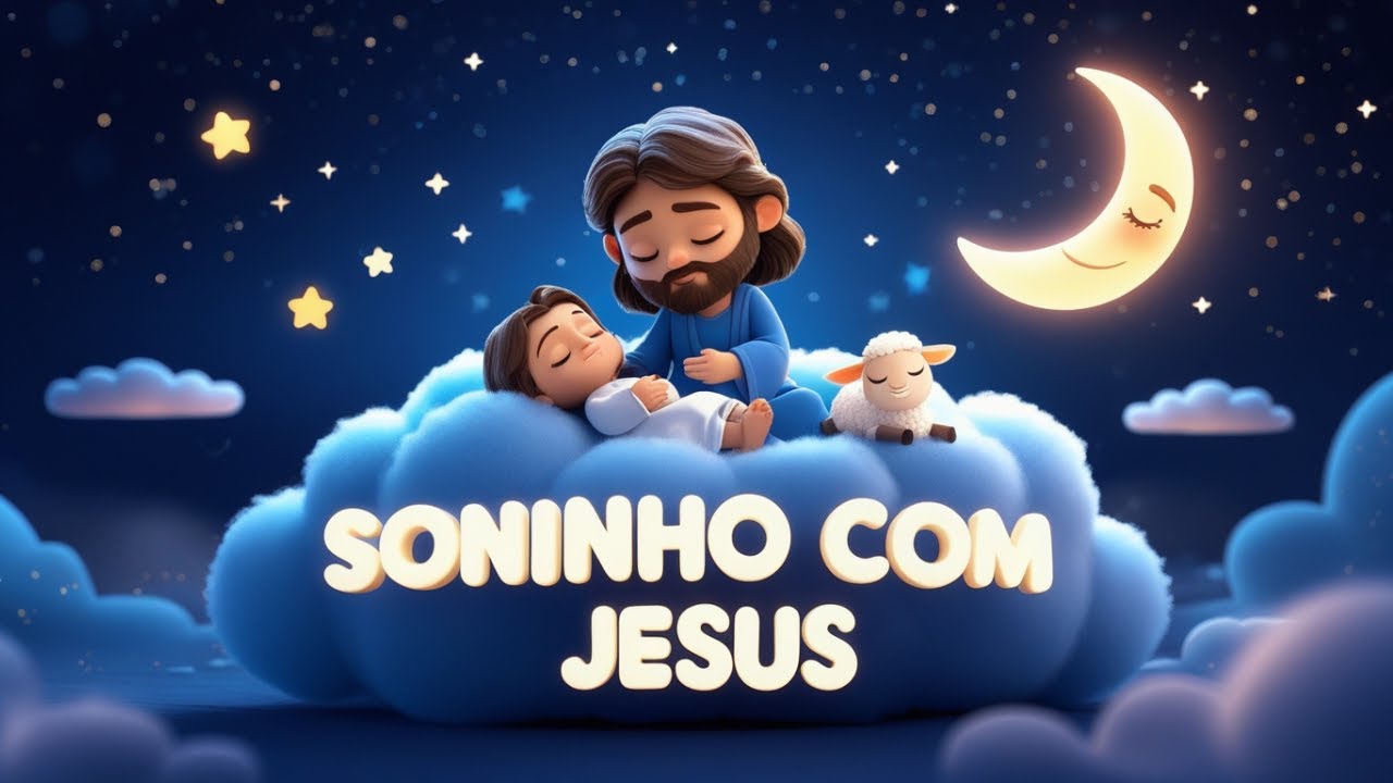 Soninho com Jesus | M&uacute;sica Infantil Animada | M&uacute;sica de Ninar Beb&ecirc; Dormir e Acalmar