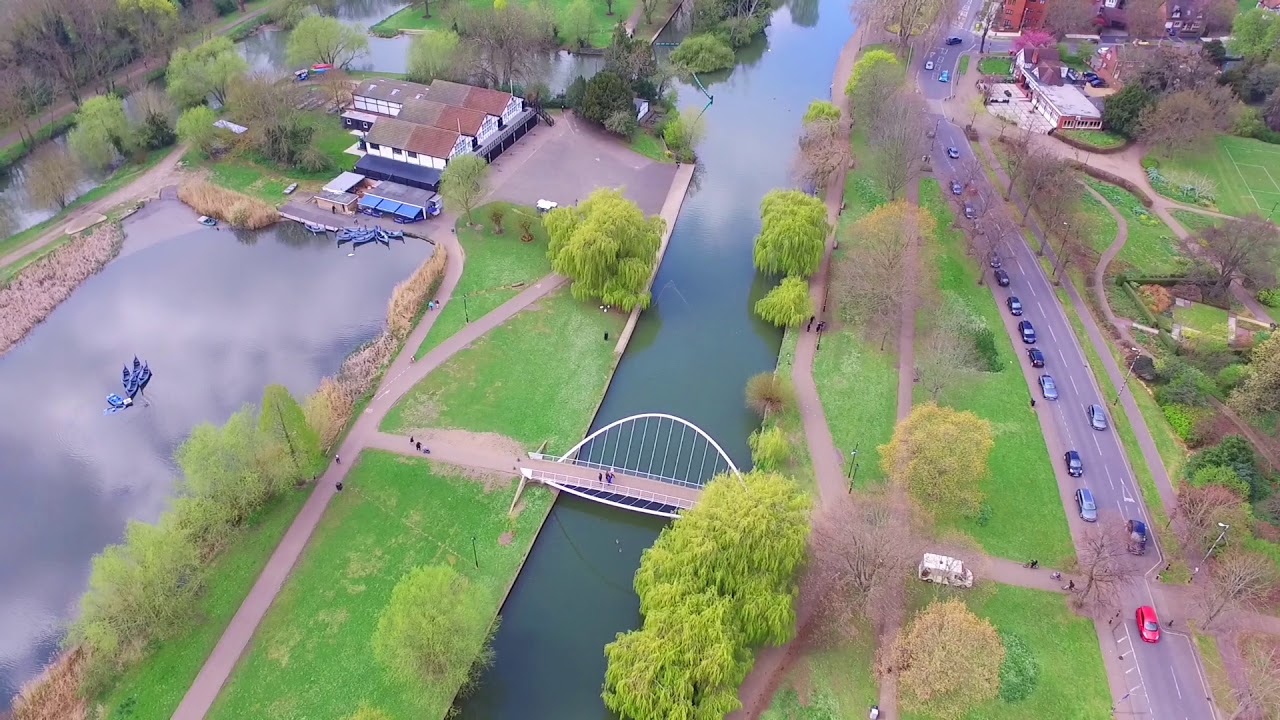 The Embankment, Bedford, drone footage