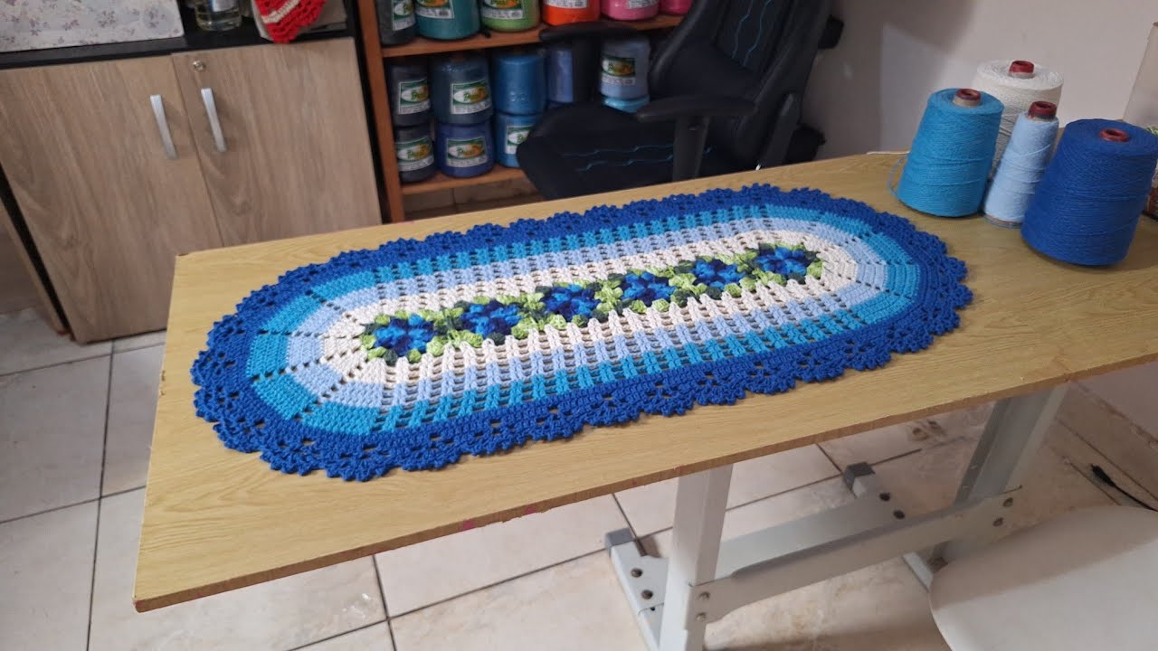 🤩 vlog Inspirações  modelo de passadeira  Mary #croche #crochet #vlogdeproducao 
