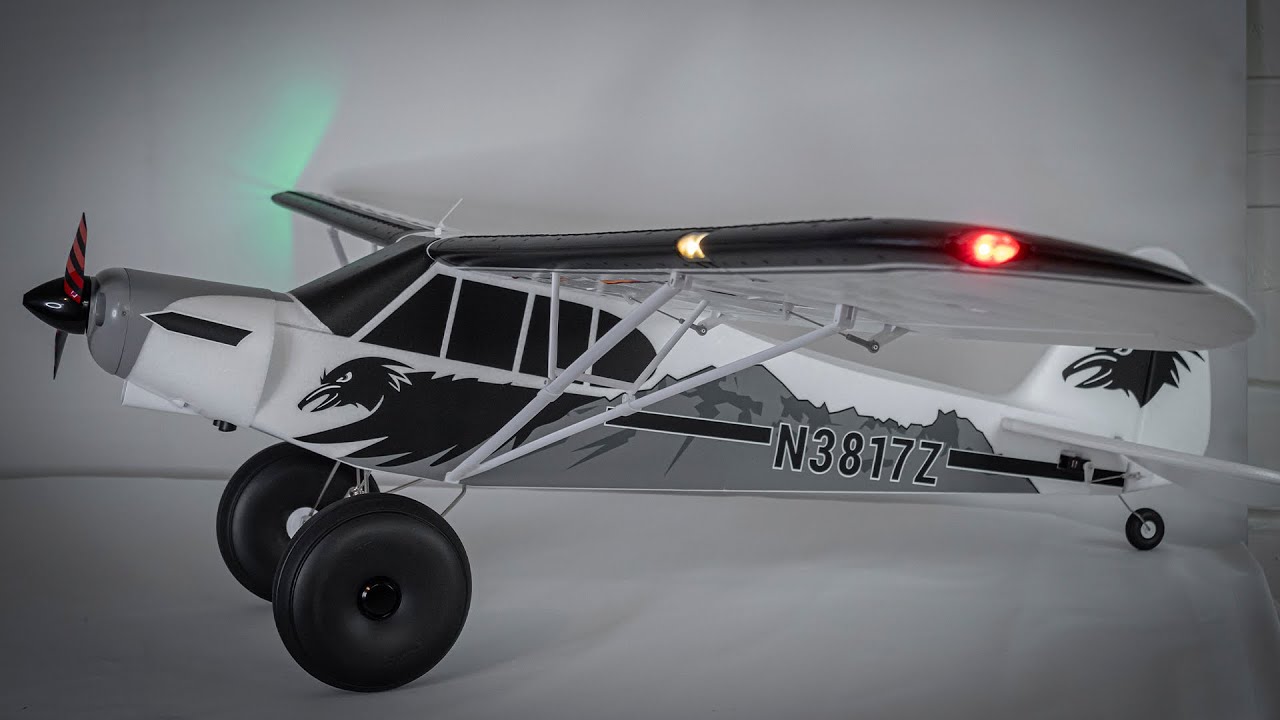 FMS PA18 Super cub - Худший первый полет!!!