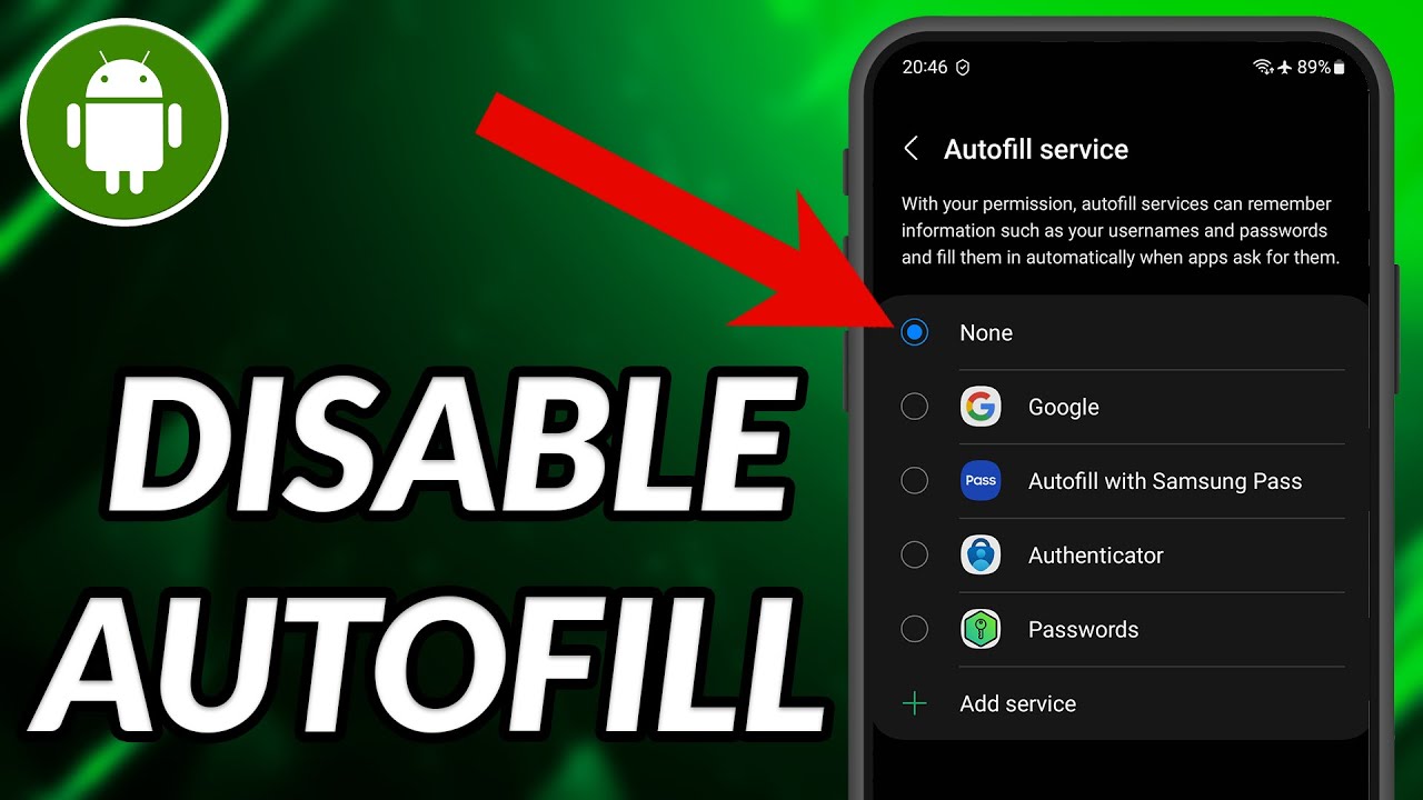 How To Turn Off Autofill On Android Phone