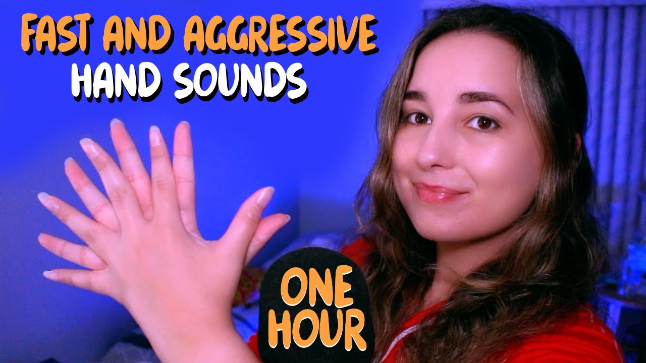 ASMR 》1 HOUR FAST & AGGRESSIVE HAND SOUNDS 🤭🤭 [NO TALKING] Part 2