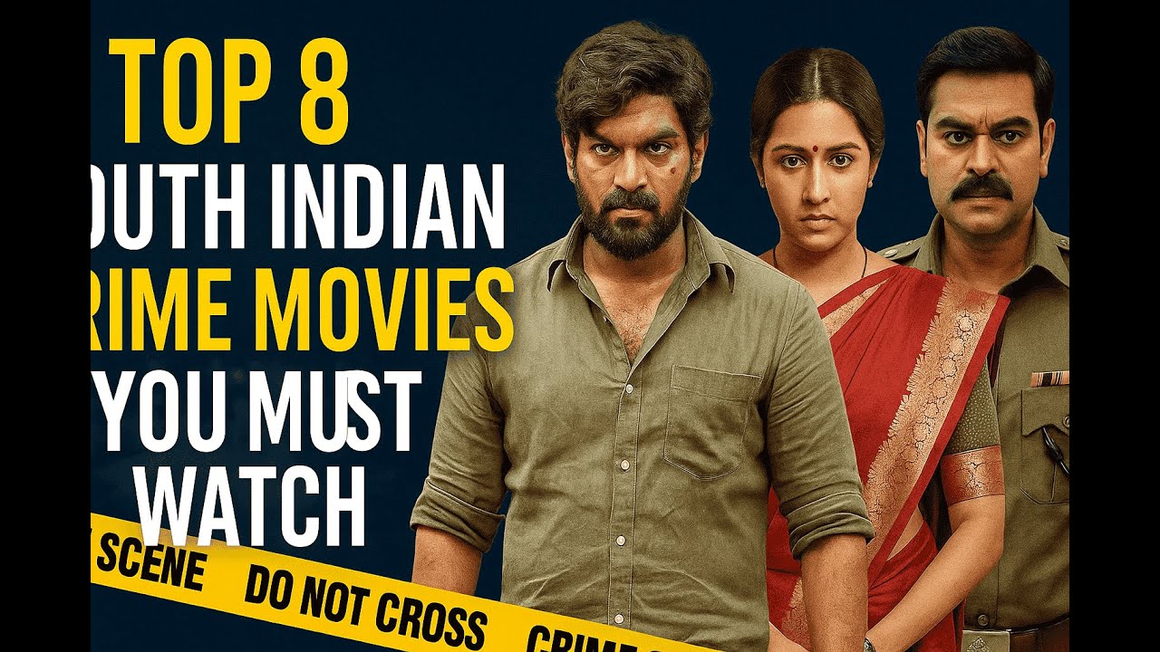 Top 8 South Indian Crime Movies You Must Watch | Best Crime Thrillers in Telugu, Tamil, Malayalam