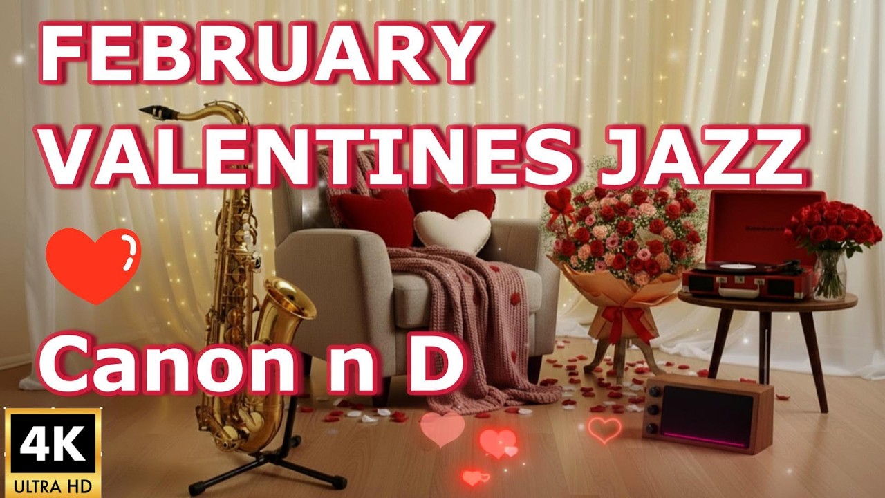 🎷Valentine’s Smooth Jazz • Romantic Saxophone & Rhodes Love Songs Candlelight Canon in D |Slow Dance