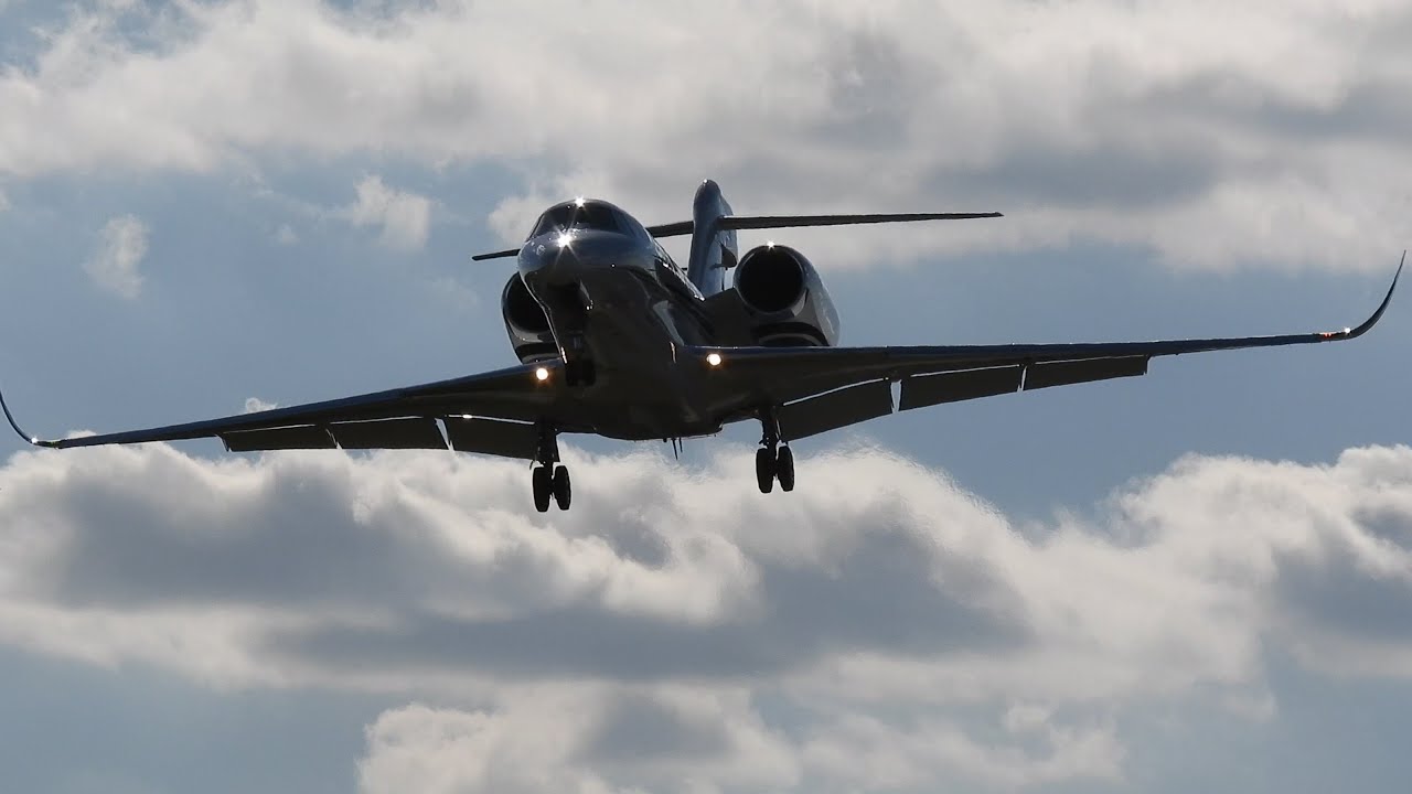QUE AVIÃO SENSACIONAL - CESSNA 750 CITATION X - POUSO E DECOLAGEM NO AEROPORTO CAMPO DOS AMARAIS
