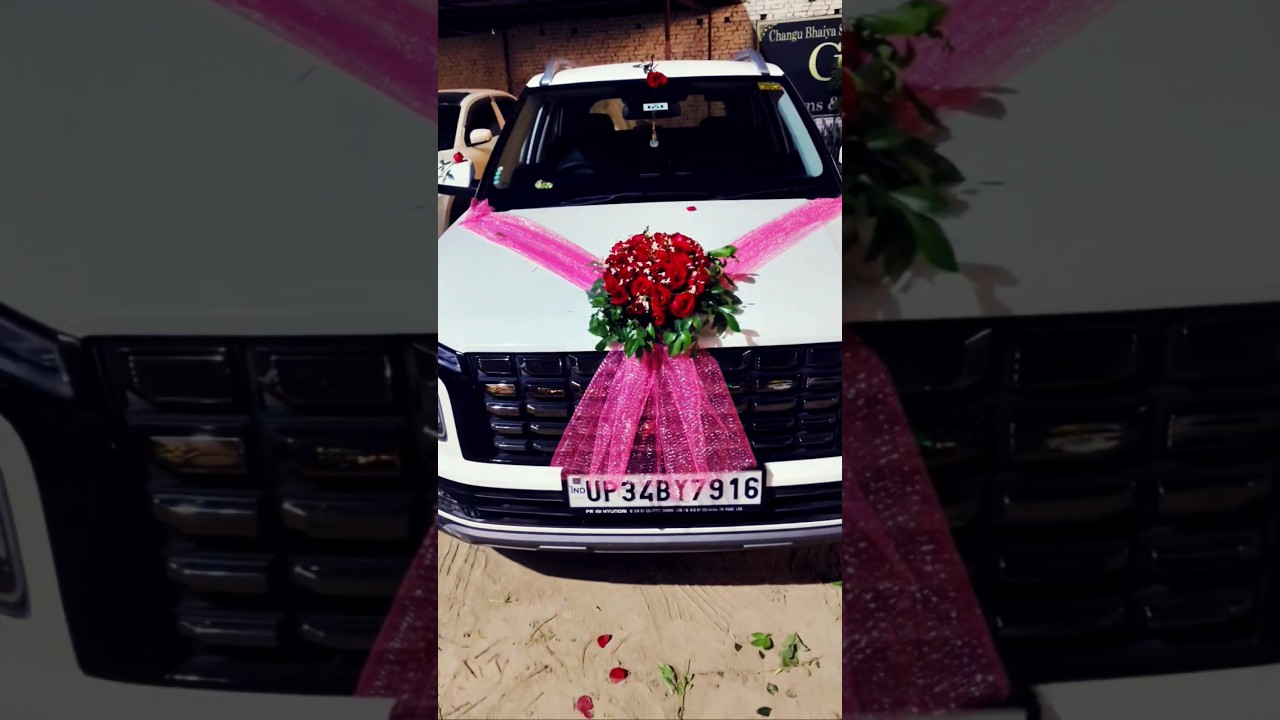 Wedding Car Decoration &hearts;️#haldi #wedding #weddingdecoration #housedecor #bridal #eventplanner