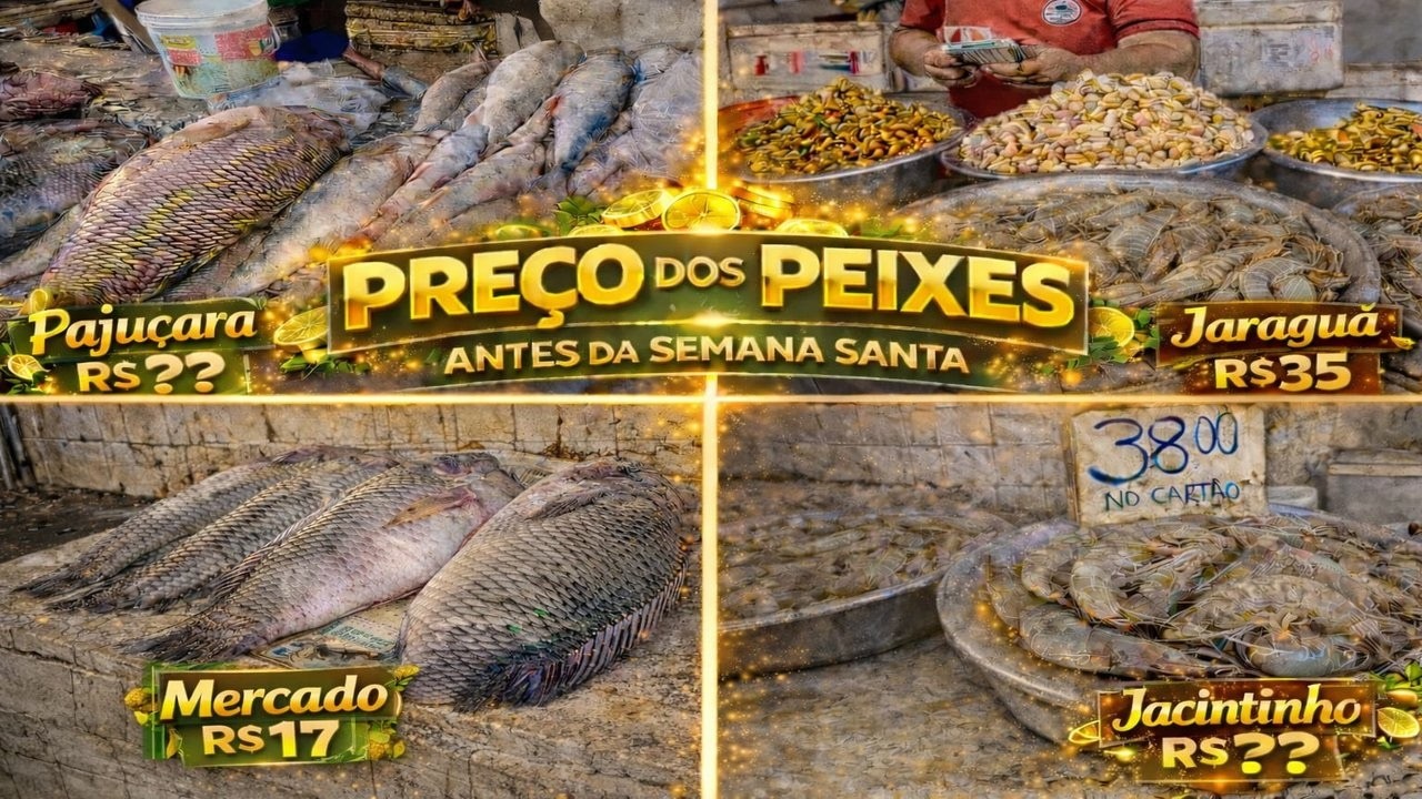 PREÇO DOS PEIXES E FRUTOS DO MAR ANTES DA SEMANA SANTA EM MACEIÓ!