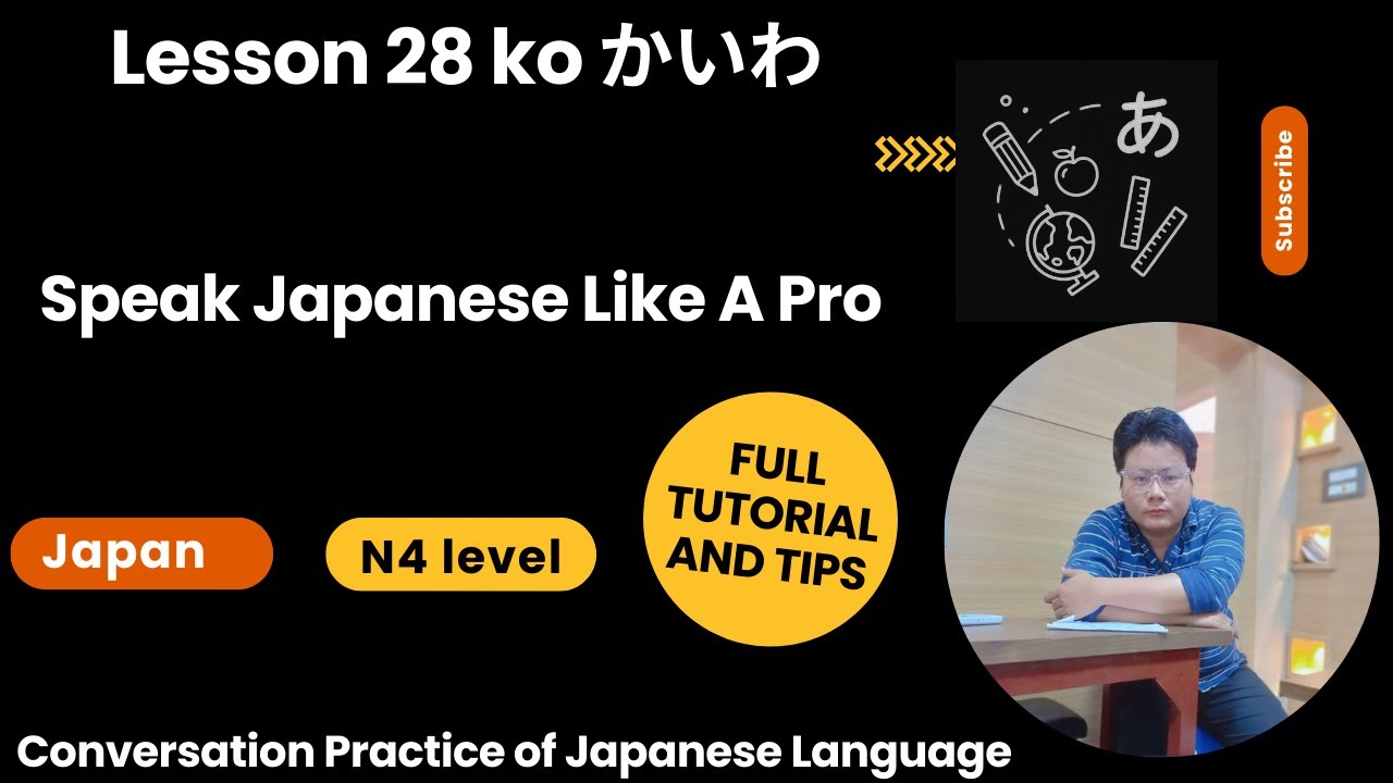 Lesson 28 ko かいわ | Speak Japanese Like A Pro | Conversation Practice of Japanese Language