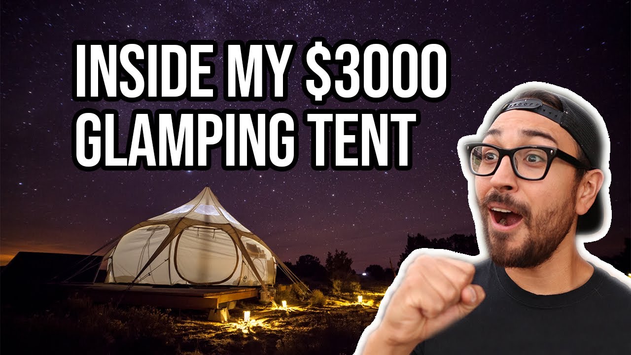 TOUR MY $3000 OFF-GRID GLAMPING TENT and find out what it takes to operate a Glamping experience