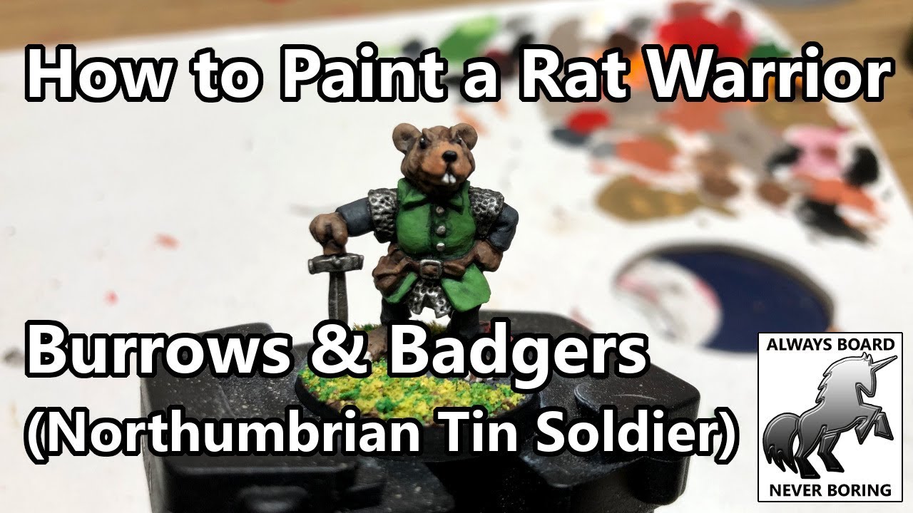 How to Paint a Rat Warrior - Burrows and Badgers / Northumbrian Tin Soldier - Easy Painting Guide