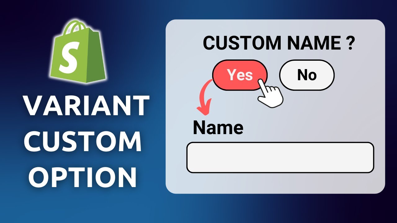 Custom Options For Product VARIANTS on Shopify