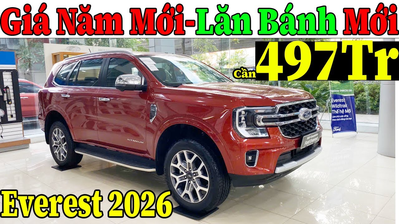 ✅G&iacute;a Khuyến Mại Ford Everest Th&aacute;ng 1 Năm 2026, Xe Nhập Giảm 100Tr| Lăn B&aacute;nh Ford Everest | Topcarvn