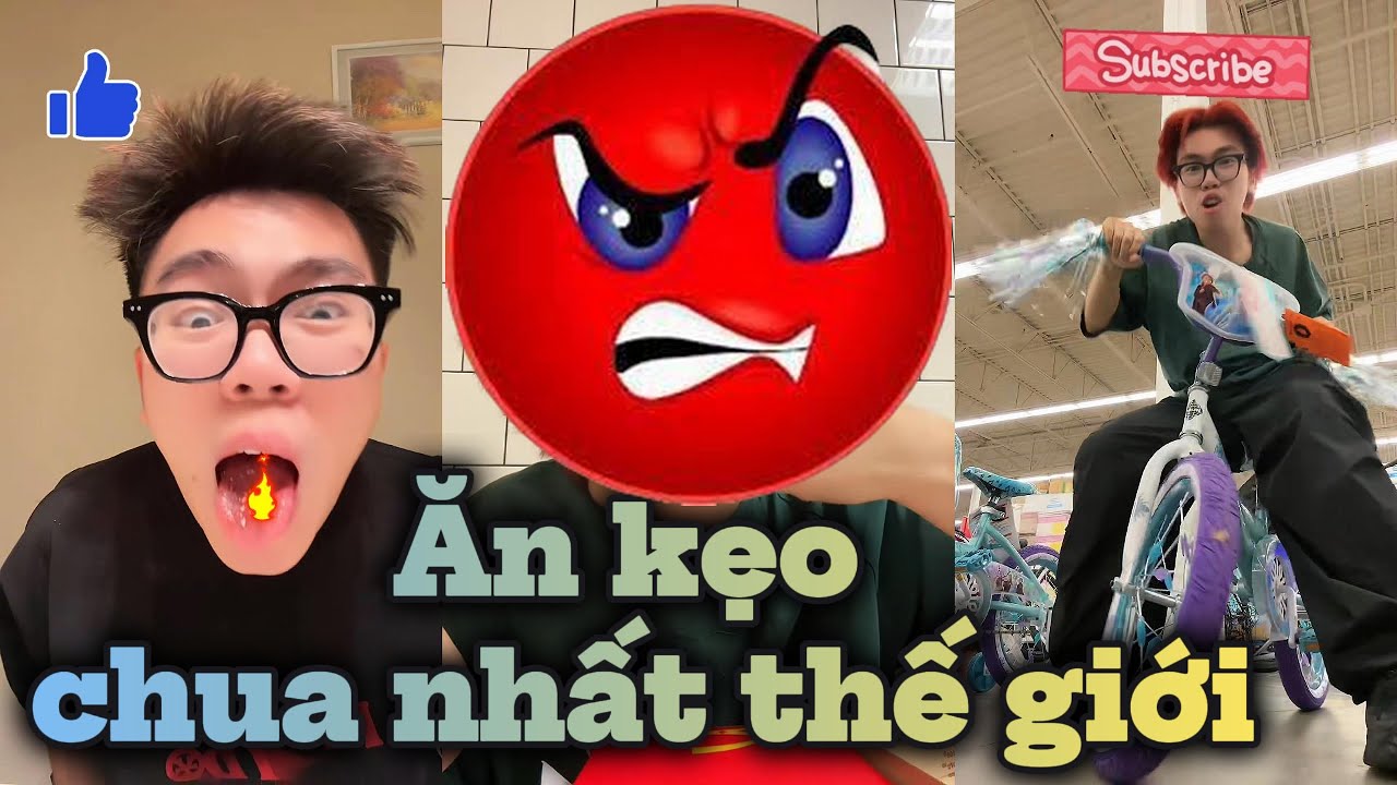 Thử thách ăn kẹo chua nhất thế giới & hài hước