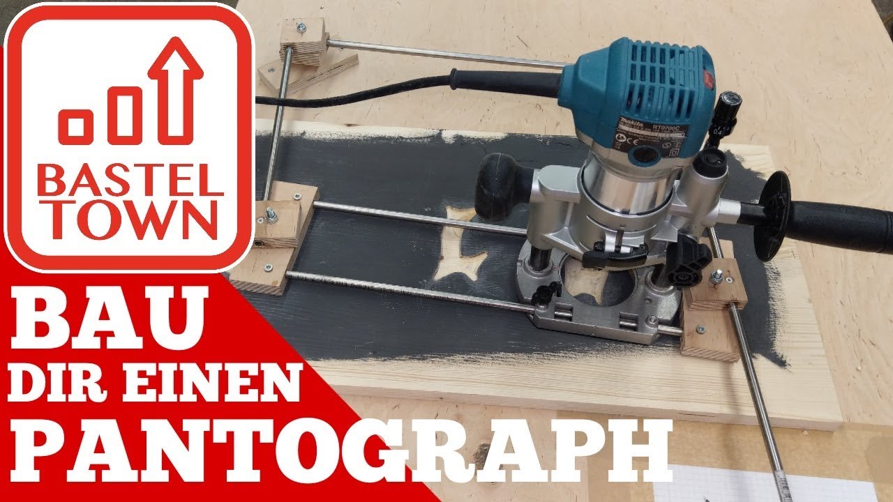 Buchstaben aus Holz fräsen: Pantograph selber bauen mit dieser Anleitung