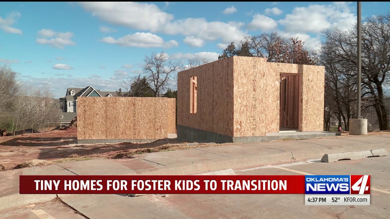 Construction begins on tiny homes for homeless youth